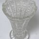 Chiseled glass vase