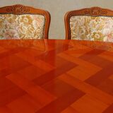 Oval table, Regency style, integrated extensions