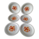 6 flower power plates from the 70s