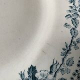 Old round dish Terre de Fer Debray, Guadeloupe service