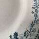 Old round dish Terre de Fer Debray, Guadeloupe service