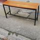 Vintage metal and wood console