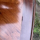 Kidney-shaped desk, marquetry, Transition style