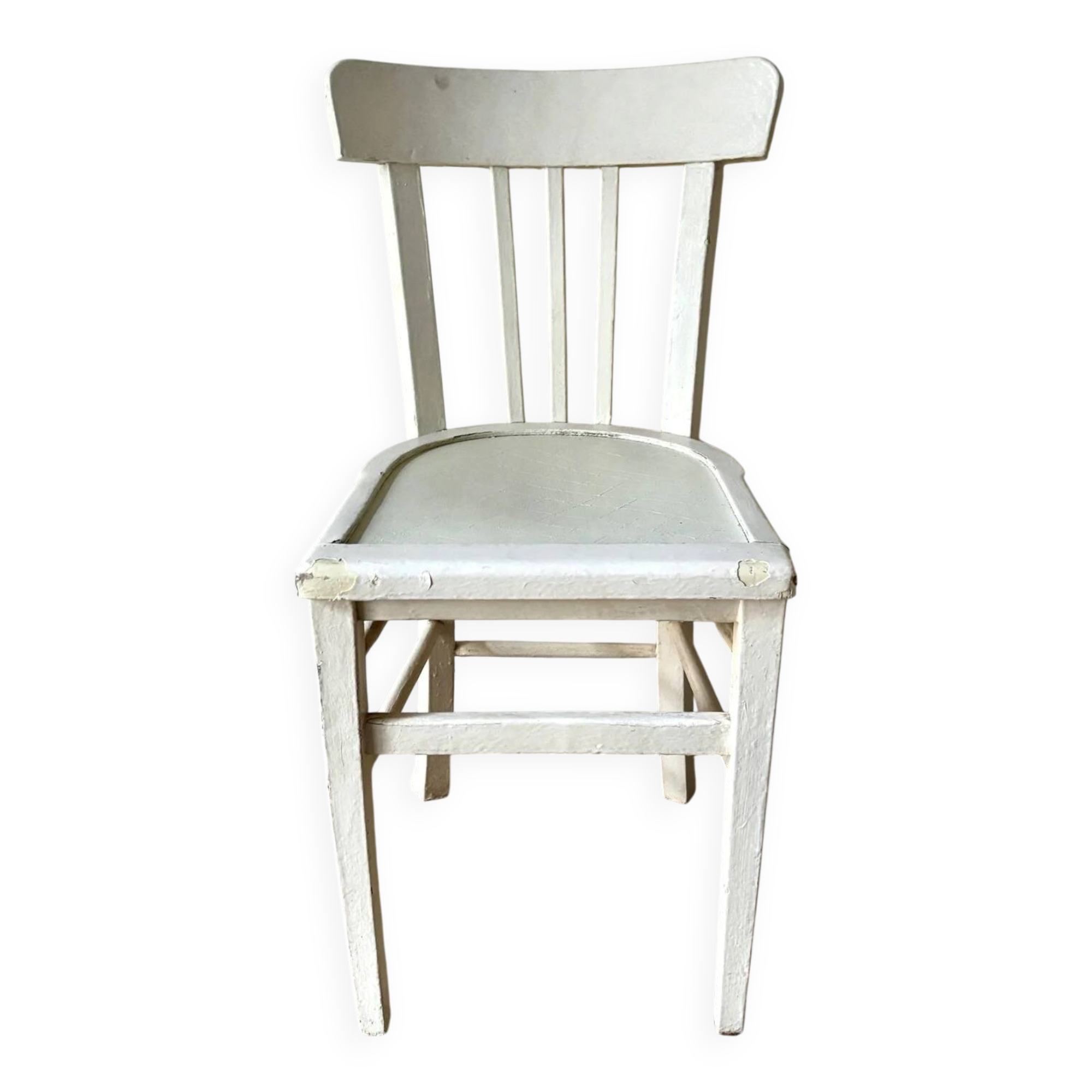 White wooden bistro chair