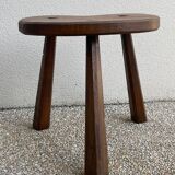 Pair of brutalist tripod stools