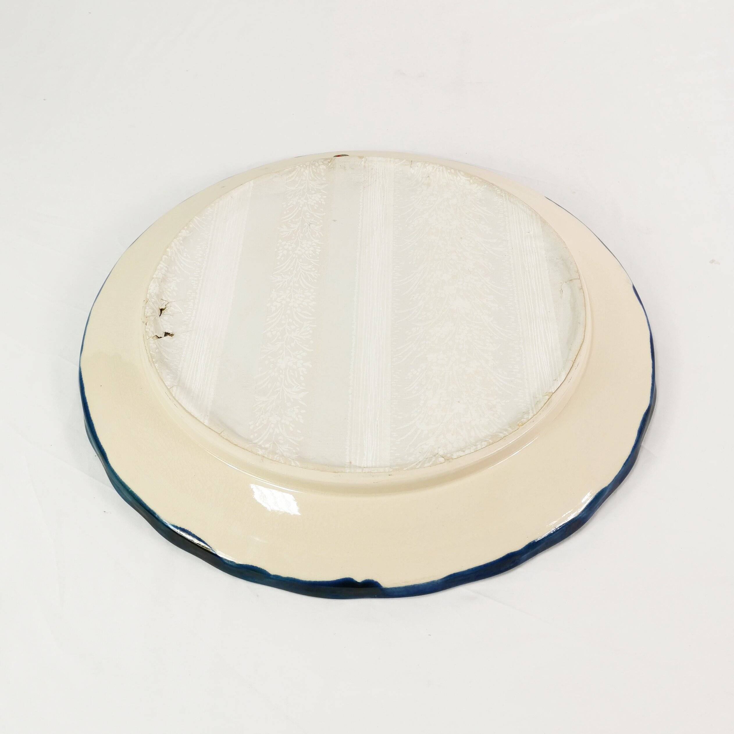 Ceramic wall mirror, Hindelanger-Keramik, Germany, 1960s.