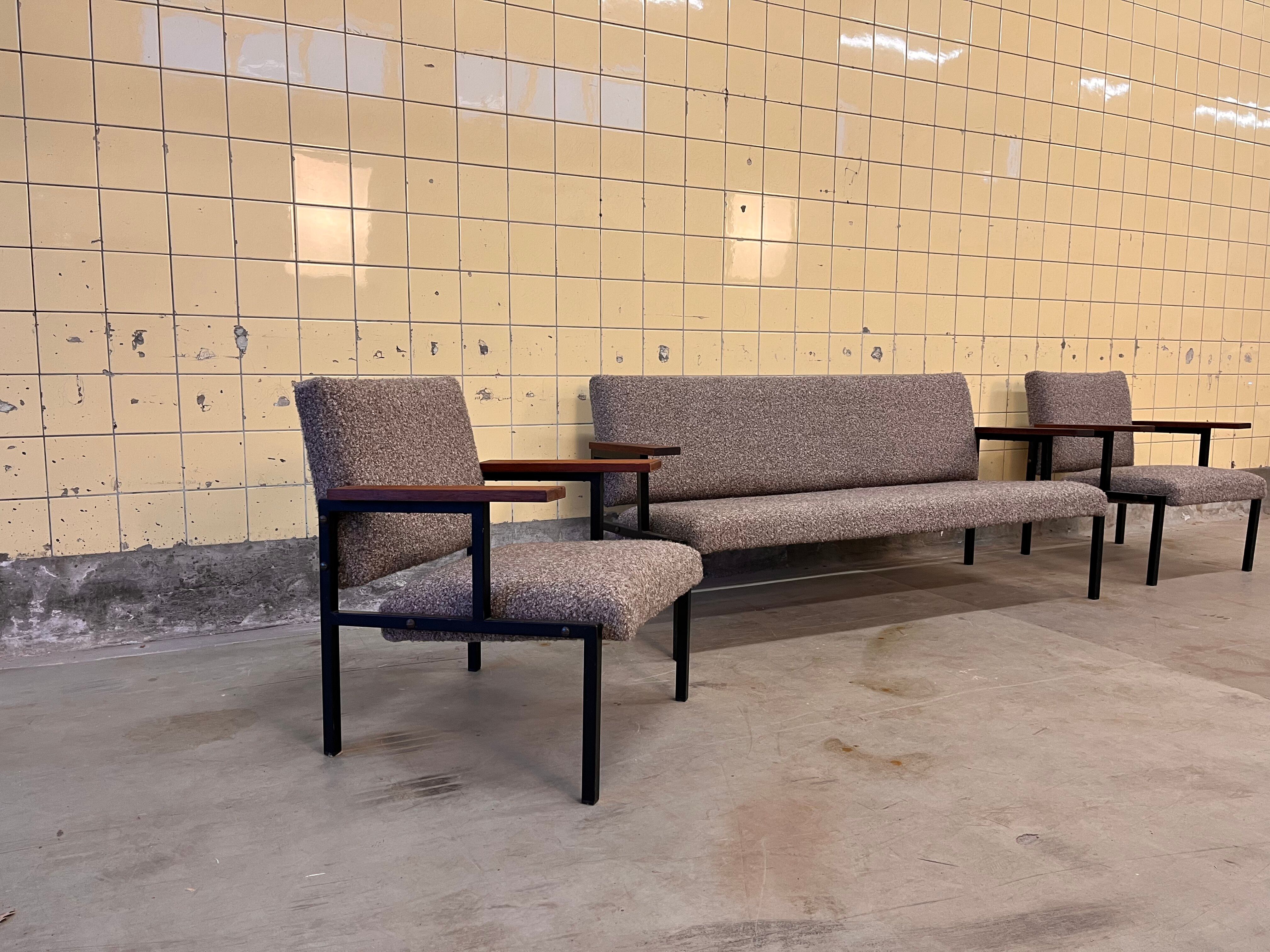 Set of three Belgian sofas