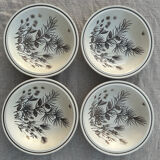 Lot de 4 assiettes creuses Pinewood