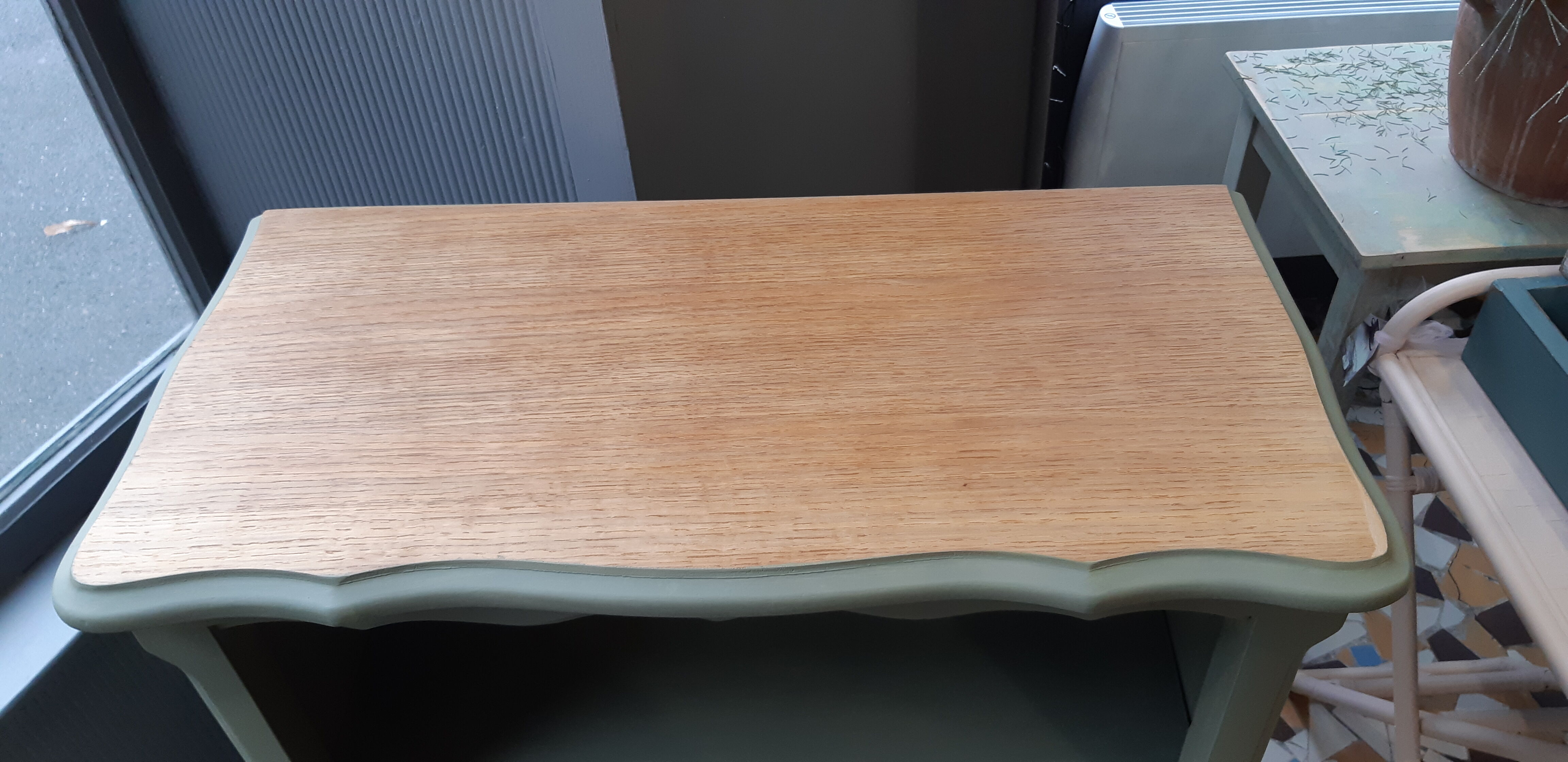 Bibus bookcase wood and khaki green