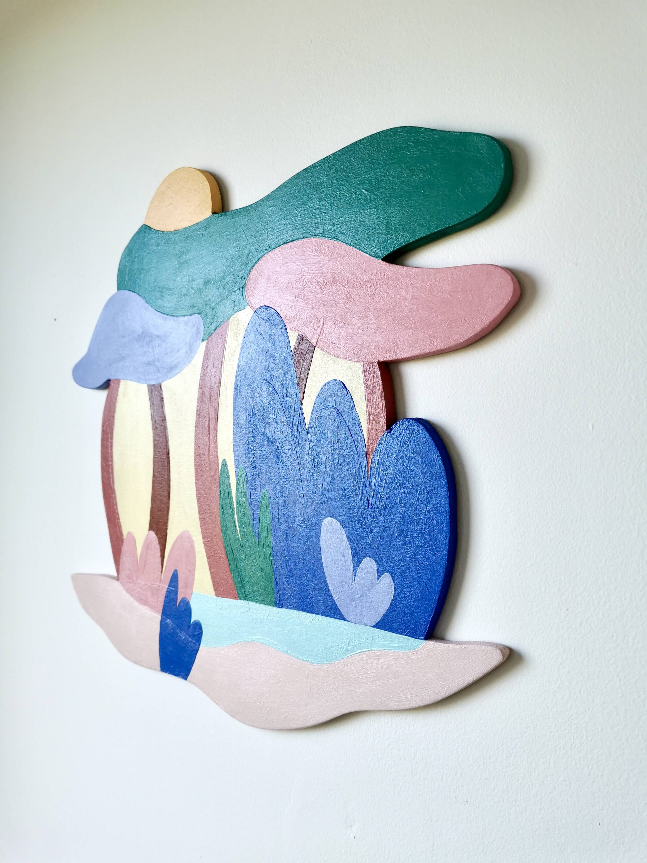 Painting on wood - Little Paradise