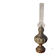 old brass oil lamp electrified without switch possible to install