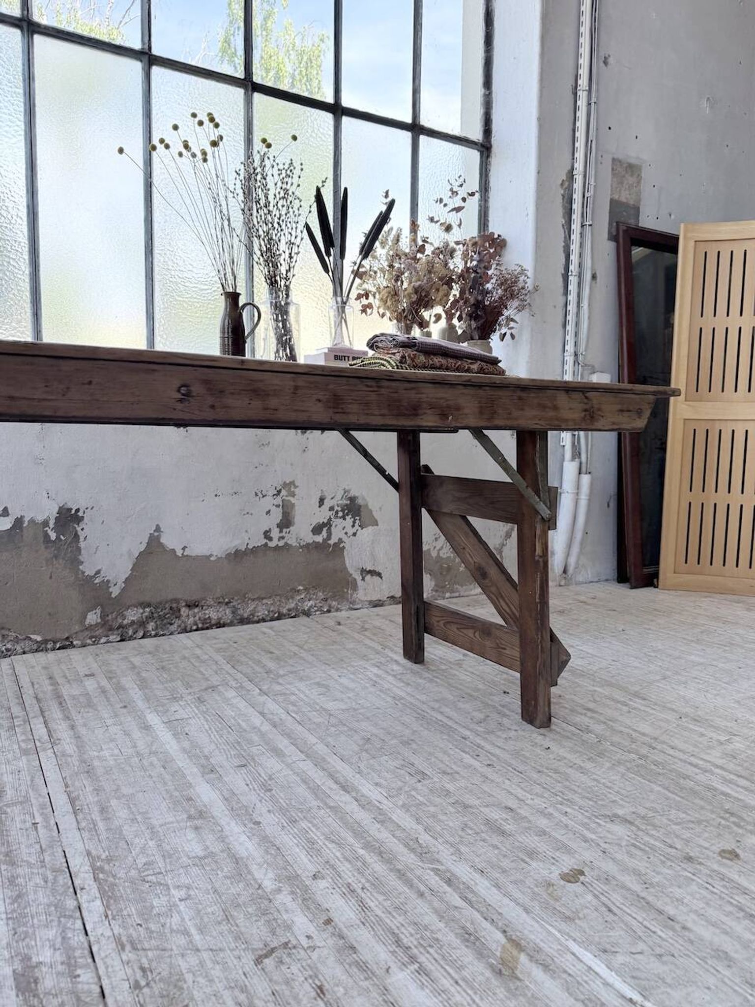 1950 XL folding farmhouse table in pine