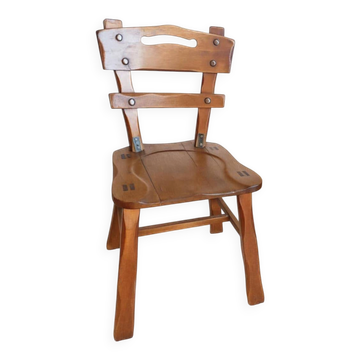 Chaise brutaliste style ranch