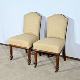 Pair of Cuban Mahogany Chairs, Restoration Period – Early 19th Century