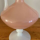 Très beau vase opaline rose