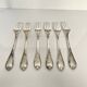 6 Marly Model Forks - Christofle, Silver-Plated Metal