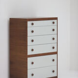 Decorative cabinet in wenge wood designed in the 1970s
