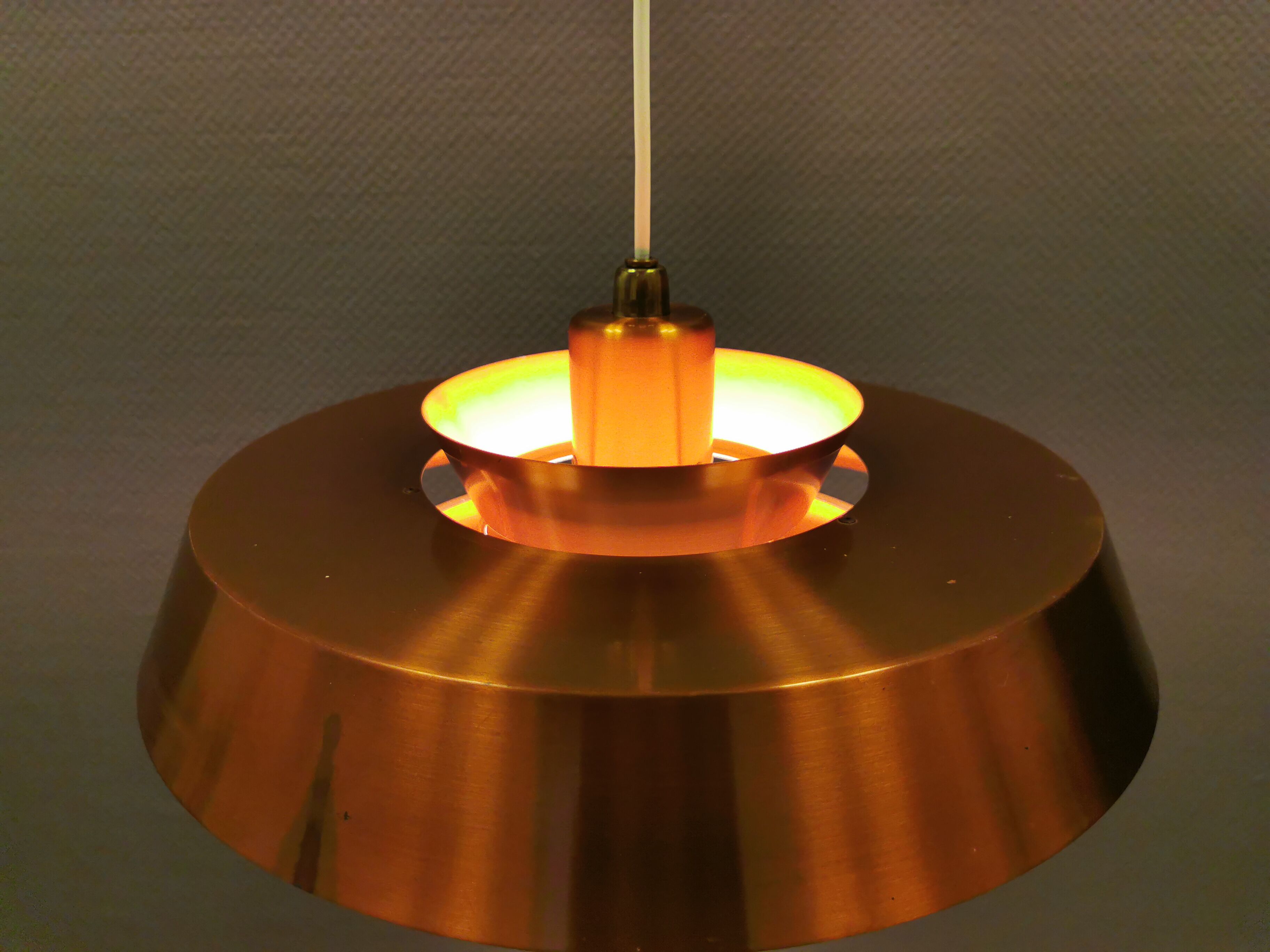Ceiling lamp model "Nova" designed by Jo Hammerborg for Danish Fog&Mørup in 1963.