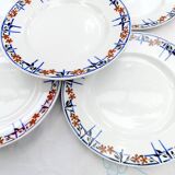 6 assiettes plates anciennes Moulin des Loups