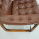 1960s adjustable leather armchair by Genega Mobler, Denmark
