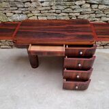 Art Deco Desk in Macassar Ebony