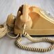 Téléphone Socotel S63 à cadran et écouteur vintage 1977