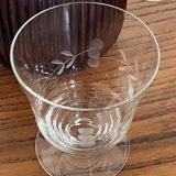 4 engraved wine glasses