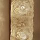 Pair of large vintage brutalist wall lights, murano glass