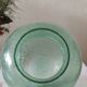 Cracked glass round vase in water green, 19 cm