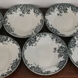 6 earthenware soup plates Moulin des Loups et Hamages