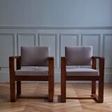 Paire de fauteuils dans le style d'André Sornay