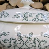 Soupière ancienne Trévise Longchamp en terre de fer