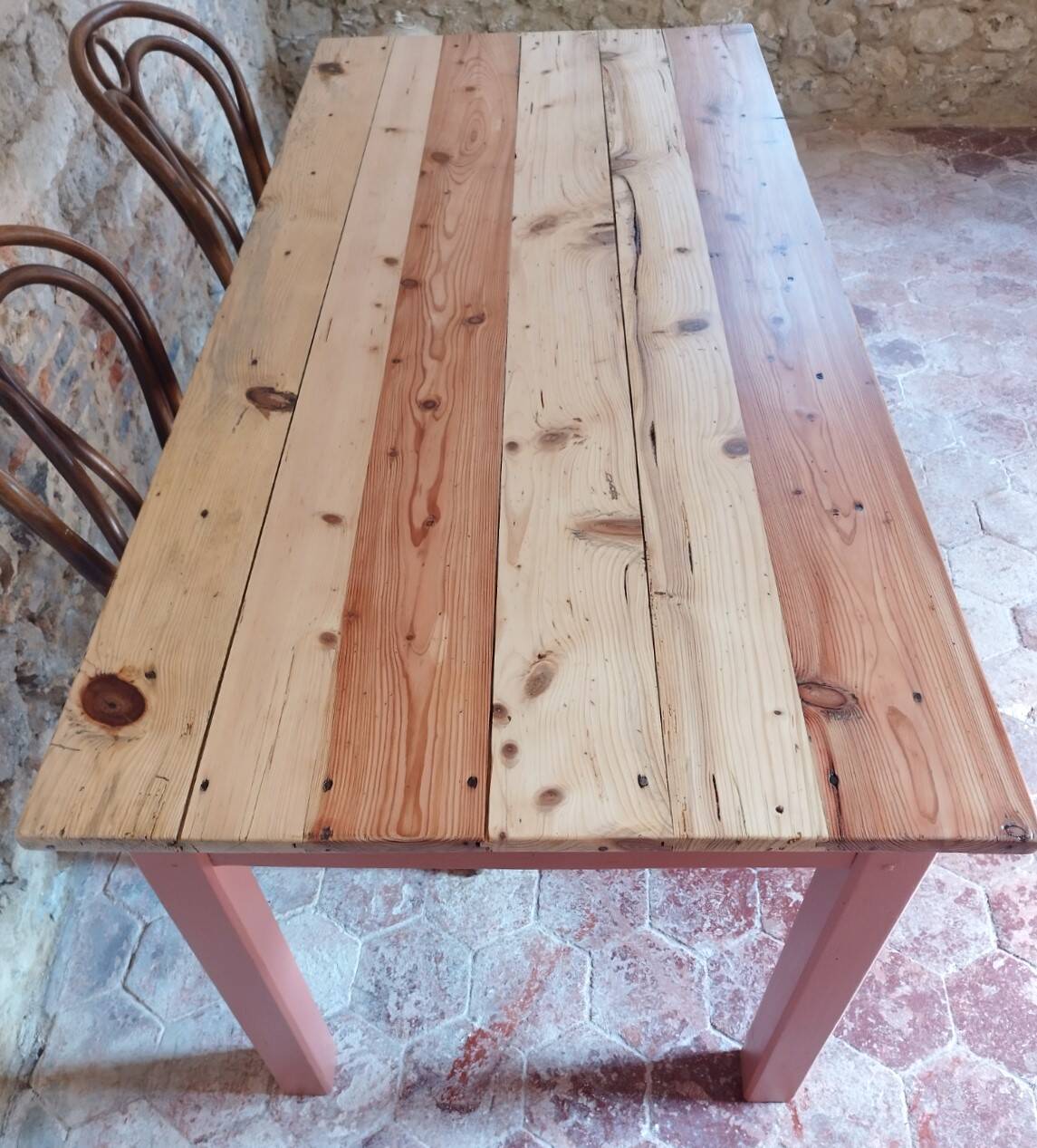 Terracotta farm table