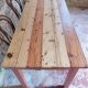 Table de ferme terracotta