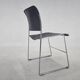 Midcentury David Rowland 40/4 Black and Chrome Side Chair, 1970s