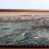 Oil painting on wood - A. Delahaye - Rural countryside scene - Hand signed and on the back - 1930