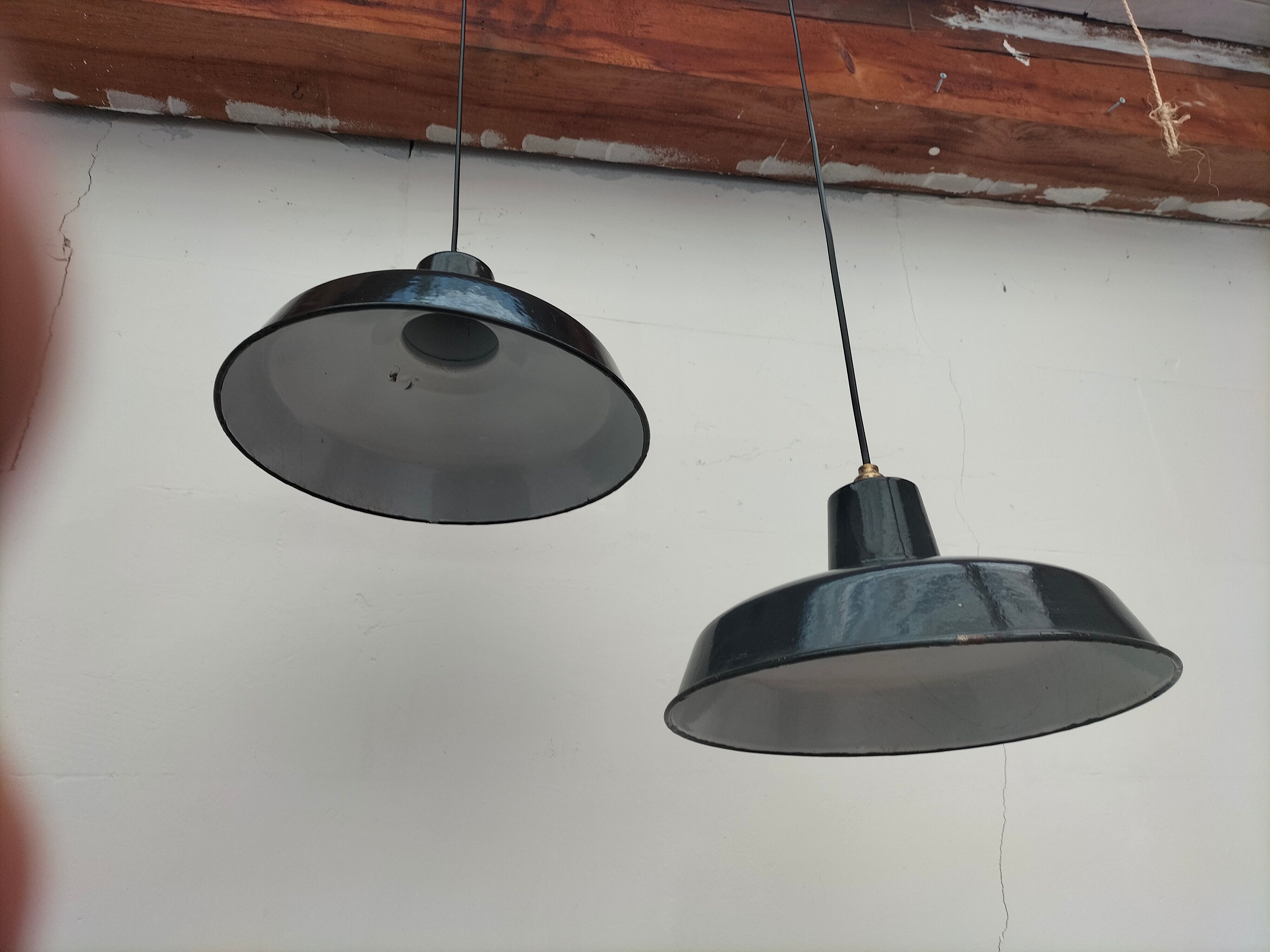 Pair of antique lamps