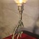 bronze lamp with marble, beautiful work by a bronzier, 1910 at 40 and fine tulip