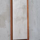 Mid-Century German teak wall mirror from FF Geschliffen , 1960s