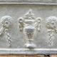 Large cast iron planter grey jardiniere