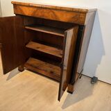 Large Biedermeier Half-Cabinet in Ebonized Walnut, South Germany, 1820