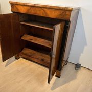 Large Biedermeier Half-Cabinet in Ebonized Walnut, South Germany, 1820