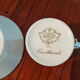 Porcelain cup and cup, royal manufacture of Limoges