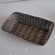 Silver metal basket and bottle holder