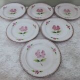 6 stoneware dessert plates