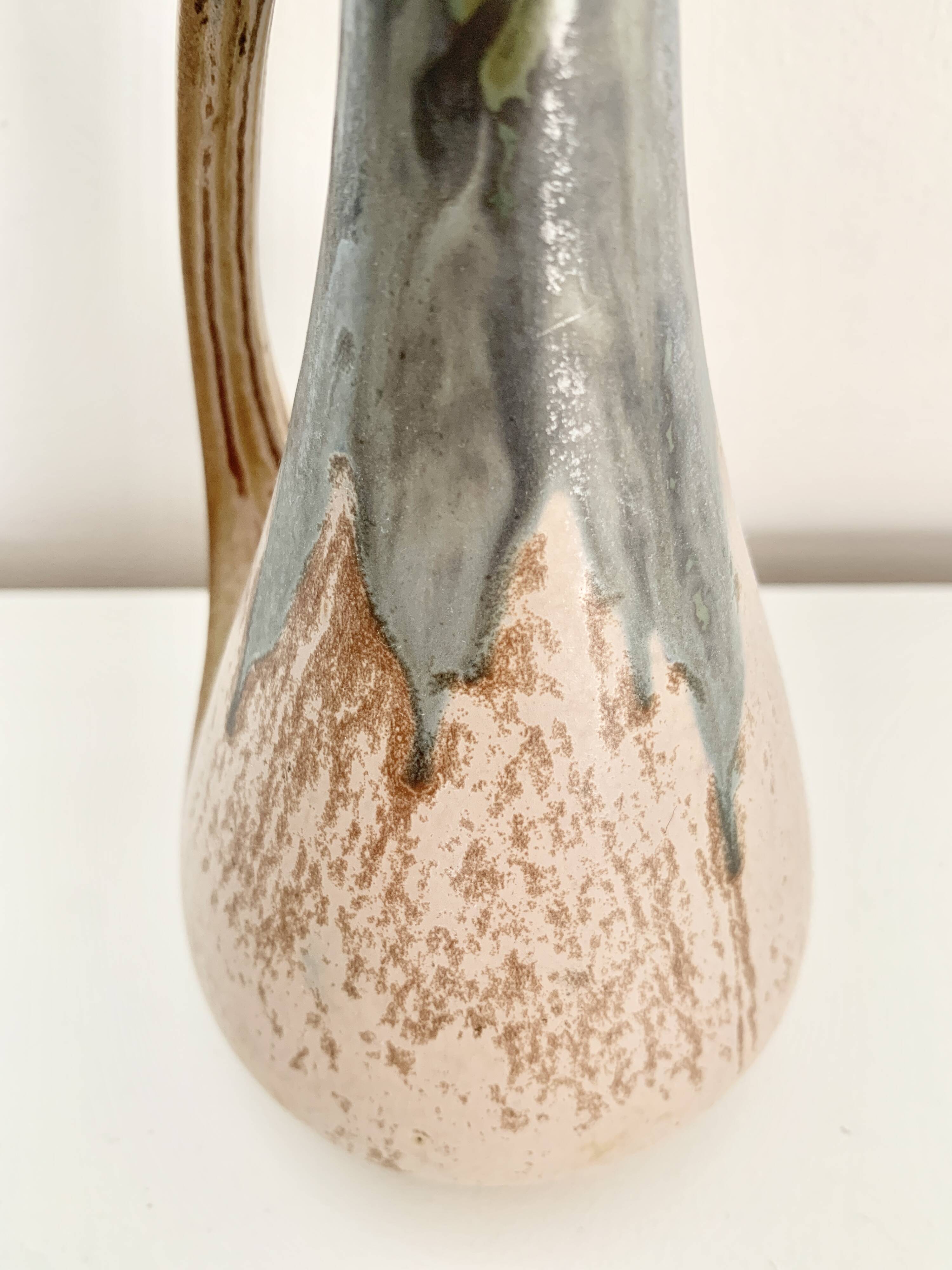 Stoneware jug signed Denbac