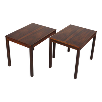 Pair of rosewood tables