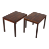 Pair of rosewood tables