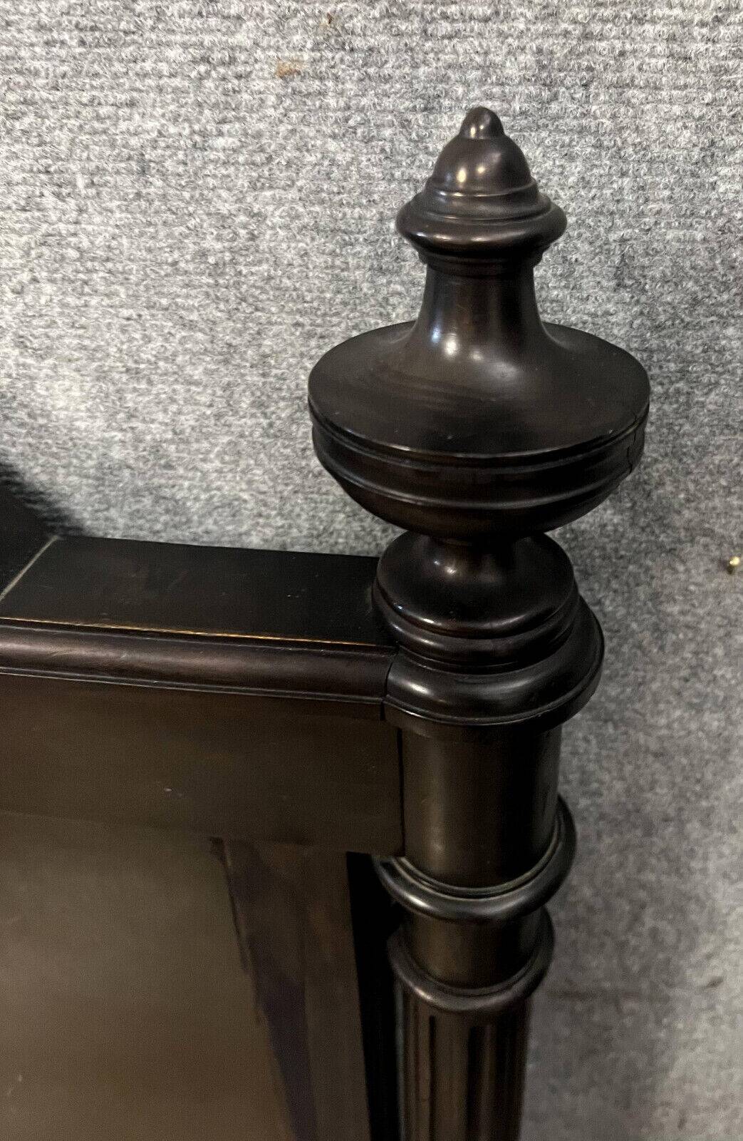 Napoleon III period center bed in lacquered wood circa 1850