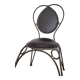 Metal and leather chair